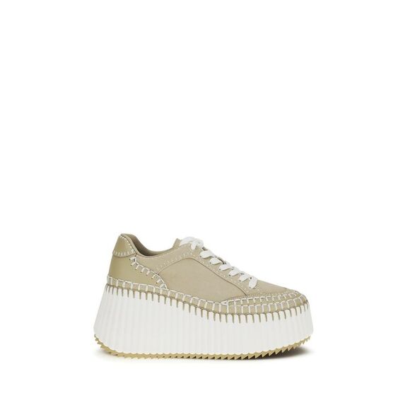 Chloé Shoes - Chloé Bicolor Fabric Platform Women's Sneakers
